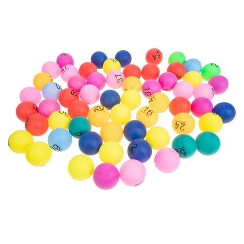 HONMEET 80 Stück Teiliges Bunte Nummerierte Kunststoffkugeln für Tombola und Spieleabend Langlebige Kleine Spielbälle mit Zahlen für Bingo und Gruppenaktivitäten HONMEET 80 Stück Teiliges Bunte Nummerierte Kunststoffkugeln für Tombola und Spieleabend Langlebige Kleine Spielbälle mit Zahlen für Bingo und Gruppenaktivitäten von HONMEET