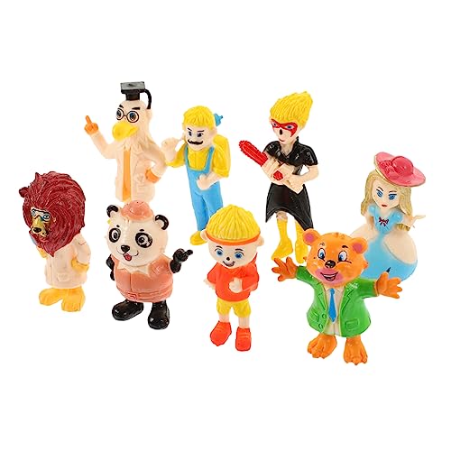 HONMEET 8st Marionetten-tierverzierungen Kinder Dekor Autoschmuck Mini-Menschen-Figur Mini-personenfigur Actionfigur Spielzeug Dekorationen Für Haushaltspuppen Mini-Spielzeug PVC von HONMEET