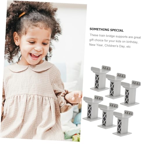 HONMEET 9 Stück Teiliges Zugbrückenstützen Langlebigem Kunststoff Realistisches Eisenbahnspielzeug für Einfach zu Montieren als Zubehör für Holzeisenbahnen und Kreatives HONMEET 9 Stück Teiliges Zugbrückenstützen Langlebigem Kunststoff Realistisches Eisenbahnspielzeug für Einfach zu Montieren als Zubehör für Holzeisenbahnen und Kreatives von HONMEET