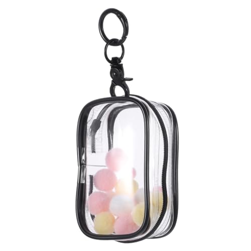 HONMEET Babytasche Schlüsselanhänger Für Puppentaschen Ausgebeult Beutel Mini-Puppen-Aufbewahrungstasche Puppentasche Schlüsselanhänger Spielzeug-sammelkoffer Klare Puppentasche PVC von HONMEET