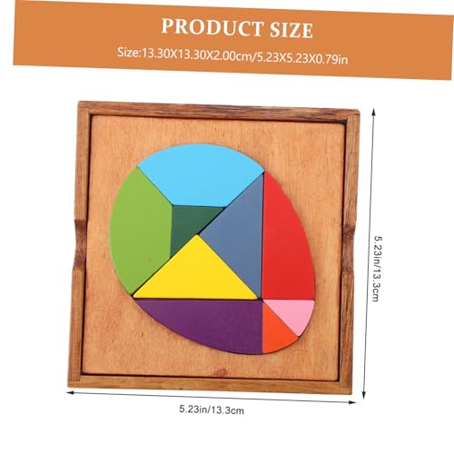 HONMEET Buntes Ei förmiges Holz Puzzle Lernspielzeug Kreatives Tangram Pädagogisches Steckspielzeug Frühförderung Eltern Junge Mädchen Interaktion Sichere Glatte Oberfläche HONMEET Buntes Ei förmiges Holz Puzzle Lernspielzeug Kreatives Tangram Pädagogisches Steckspielzeug Frühförderung Eltern Junge Mädchen Interaktion Sichere Glatte Oberfläche von HONMEET