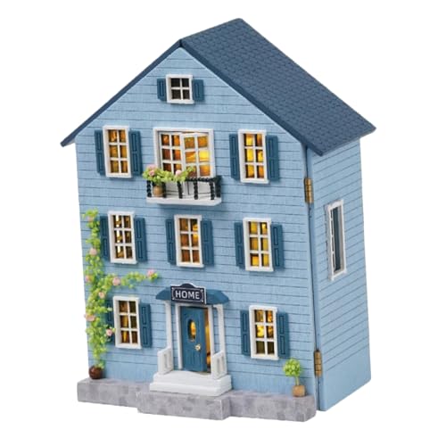 HONMEET DIY Miniatur Puppenhaus Bausatz aus Holz mit Umfangreicher Möbelsammlung Stabiles Mini Haus Modell für Erwachsene und Jugendliche Kreatives Mini-Holzhaus Dekor Handwerkliches HONMEET DIY Miniatur Puppenhaus Bausatz aus Holz mit Umfangreicher Möbelsammlung Stabiles Mini Haus Modell für Erwachsene und Jugendliche Kreatives Mini-Holzhaus Dekor Handwerkliches von HONMEET