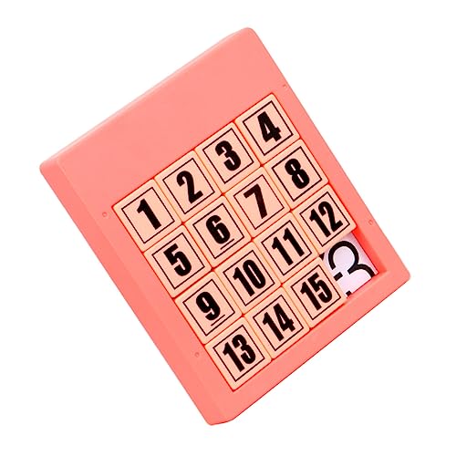 HONMEET Digitale Huarong-Straße Kinder rätsel Kinder Puzzle Tangram-Puzzle-Spielzeug magnetische Puzzles für Kleinkind-Puzzle Nummerntafel-Puzzle-Spielzeug Zahl Lehrtafel Abs Rosa von HONMEET