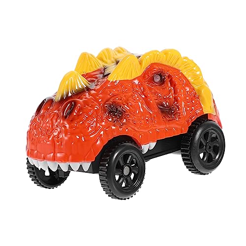 HONMEET Dinosaurier-Auto Flash-Spielzeug Dinosaurier Rennbahn Spielzeug interaktives Spielzeug Kinder puppenwagen Kinderspielzeug Spielzeuge Autospielzeug für Kinder Fahrzeug Spielzeug Abs von HONMEET