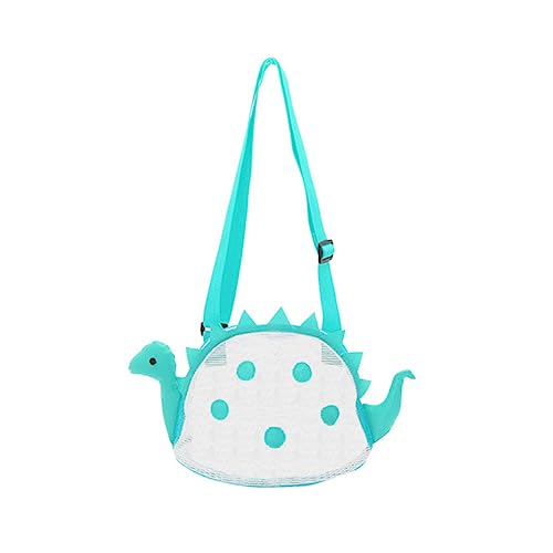 HONMEET Dinosaurier-Strandtasche Strandtasche Mit Netz Strandspielzeug Mesh-schwimmtasche Kinder Strandtaschen Strandtasche Für Kinder Spielzeug Für Den Strand Mesh-strandtaschen Blue PVC von HONMEET