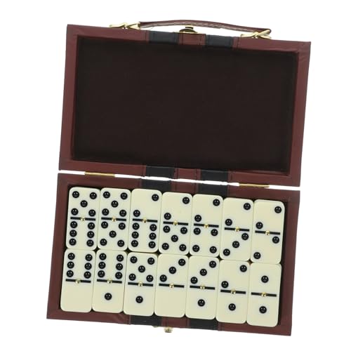 HONMEET Domino Set Mit Holzkiste 28 Dominosteine Für Unterhaltung Freizeit Und Partys Ideales Spielzeug Für Kinder Und Erwachsene Drinnen Und Draußen von HONMEET