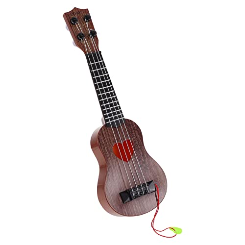 HONMEET Für Musikinstrument Lernspielzeug Für Kleinkinder Ukulele Herzförmigem Kaffeefarbenem Design Pädagogisches Für Musikalische Früherziehung von HONMEET