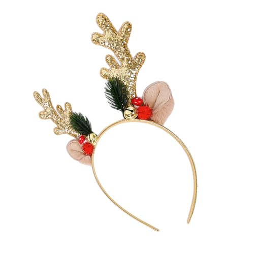 HONMEET Geweih Stirnband Für Weihnachten Festlicher Kopfschmuck Mit Rentiergeweih Für Erwachsene Und Ideal Für Weihnachtsfeiern Und Festliche Anlässe Weihnachts Haarspange Mit von HONMEET