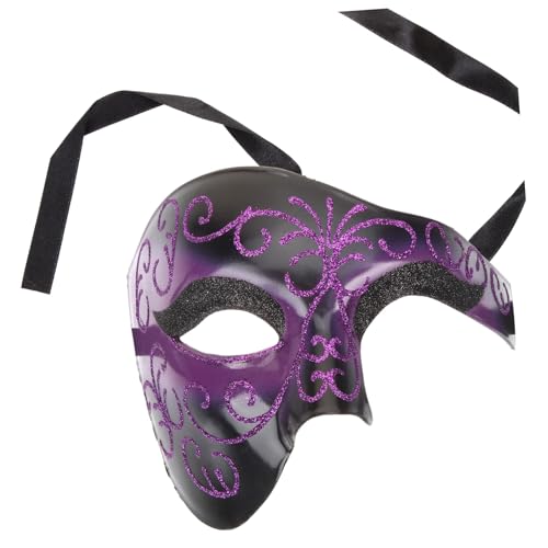 HONMEET Halbe Gesichtsmaske Für Halloween Maskerade Party & Cosplay Vielseitig Einsetzbar Ideal Für Kreative Kostüme Und Karneval Unisex Leicht Und Bequem Zu Tragen von HONMEET