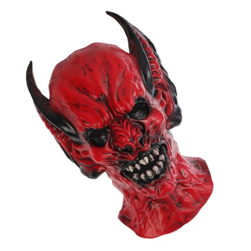 HONMEET Halloween Gruselige Maske Halloween Maske Ornament Emulsion Halloween Gruselige Maske Gruselige Halloween Maske von HONMEET