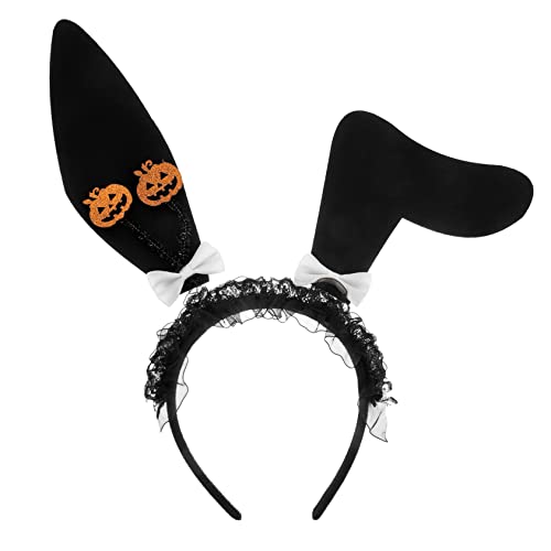 HONMEET Halloween-Hasenohren Haarbänder Hasenhaarreifen Hasenohren Kostüm Haarschmuck halloween haarreif halloween headband Stirnband Hasenohren Haarband dekorative Party-Requisite gefühlt von HONMEET