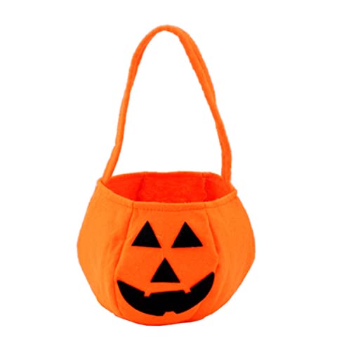 HONMEET Halloween Kürbis Tasche Für Kinder Süßigkeitensammeltasche Halloween Candy Bag Für Partys Und Kostüme Wiederverwendbare Kürbis Süßigkeitentüte Ideal Für Trick or Treat von HONMEET