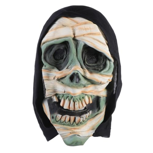 HONMEET Halloween Schädel Kopf Muster Maske Realistische Gruselige Gesichtsmaske Für Erwachsene Schreckliche Horror Verkleidung Für Halloween Karneval Und Grusel Partys von HONMEET