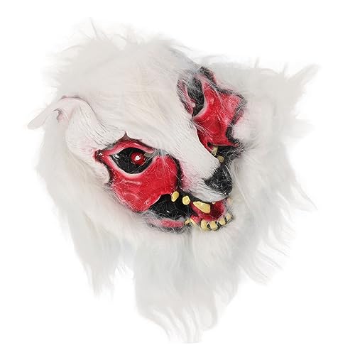 HONMEET Halloween-wolfskopfgesicht Karnevalsmaske Verstellbare Riemenmaske Ballwölfe-maske Kostüm Kreative Maske Leichte Maske Tiermasken Halloween-maske Wolf Kopfbedeckung Emulsion von HONMEET