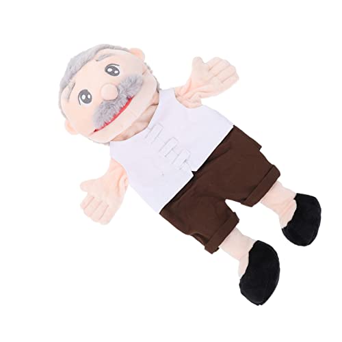 HONMEET Handpuppe Kinder spielhaus Playhouse for familye Marionette Geschichtenerzählpuppe Kuscheltiere für Kinder Spielzeug Cartoon-Fingerpuppen Kinder Fingerpuppen PP Baumwolle Weiß von HONMEET