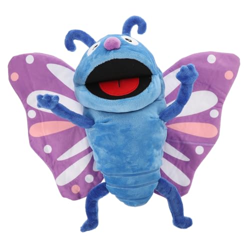 HONMEET Handpuppe Schmetterling Lustige Handpuppe Geschichte Erzählende Marionette Handpuppe Für Kinder Schmetterlingshandpuppen Handpuppe Spielzeug Ausgestopftes Tierspielzeug Plüsch von HONMEET