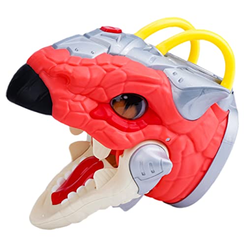 HONMEET Handpuppe plastikenten Chaps Kinder Toy dinobuch tiegerkostuem Kinder Spielzeuge Cartoon-Dinosaurier-Spielzeug Kinderspielzeug realistisches Handspielzeug Puppen Kleinkinder rot von HONMEET