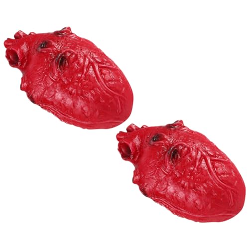 HONMEET Hearts Organ Blutiges Blutige Orgel Falsche Rotes Dekoration Blutiges Partyzubehör Herzen Simulierte Spukhaus Realistisches Requisite Simulationsherz Halloween Herz Gruselige Rep von HONMEET