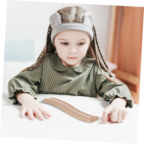 HONMEET Holz Eisenbahn Erweiterungsset Gebogene Schienen für Kreatives Konstruktionsspielzeug Kompatibel mit Gängigen Modelleisenbahnen HONMEET Holz Eisenbahn Erweiterungsset Gebogene Schienen für Kreatives Konstruktionsspielzeug Kompatibel mit Gängigen Modelleisenbahnen von HONMEET