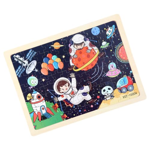 HONMEET Holz Outer Space Puzzle Spielzeug Lustige Puzzle Spielzeug Kinder Pädagogisches Spielzeug von HONMEET