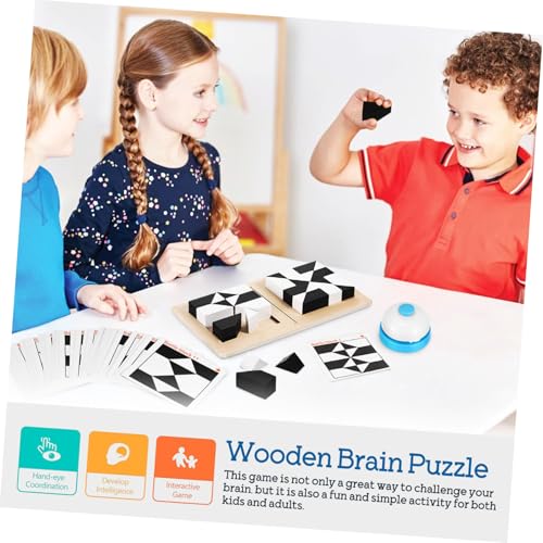 HONMEET Holz Puzzle Gehirntrainer mit Bausteinen und Aufgabenkarten Brain Teaser Holzbaustein für Erwachsene und Inkl Glocke Fördert Kreativität und Denkvermögen HONMEET Holz Puzzle Gehirntrainer mit Bausteinen und Aufgabenkarten Brain Teaser Holzbaustein für Erwachsene und Inkl Glocke Fördert Kreativität und Denkvermögen von HONMEET