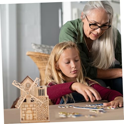 HONMEET Holz Windmühlen Puzzle mit Musikspielwerk Motorikspielzeug aus Hochwertigem Holz Leicht Tragbar für Eltern Junge Mädchen aktivitäten und Outdoor Gebrauch HONMEET Holz Windmühlen Puzzle mit Musikspielwerk Motorikspielzeug aus Hochwertigem Holz Leicht Tragbar für Eltern Junge Mädchen aktivitäten und Outdoor Gebrauch von HONMEET