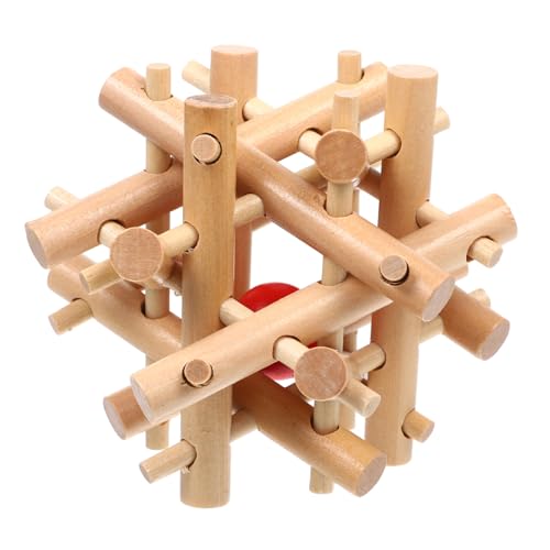 HONMEET Holzspielzeug Ball im Käfig Puzzle Holzbausteine für Pädagogisches Motorikspielzeug zur Intelligenzentwicklung Fördert Kreativität und Problemlösung für Familie und Kindergarten HONMEET Holzspielzeug Ball im Käfig Puzzle Holzbausteine für Pädagogisches Motorikspielzeug zur Intelligenzentwicklung Fördert Kreativität und Problemlösung für Familie und Kindergarten von HONMEET
