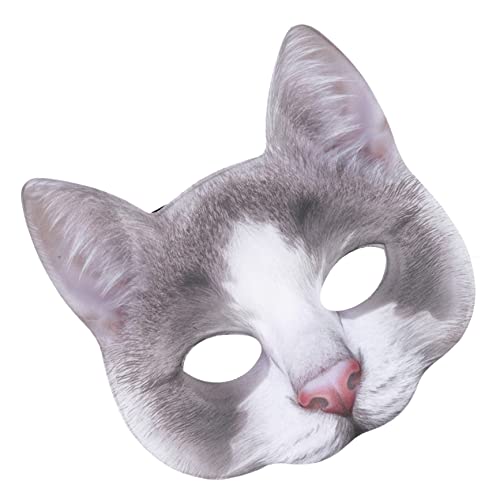 HONMEET Katzenmaske halloween costume halloween kleidung tier masken mask Katzenpartybevorzugungsmasken karnevalsmaske Dekorationen für Karnevalsmasken Kostümpartyzubehör Stoff von HONMEET