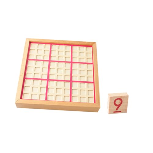 HONMEET Kinder Pädagogische Brettspiele Spielzeug Holz 9 Gitter Spiel Schach Lustiges Spielzeug (pink) von HONMEET