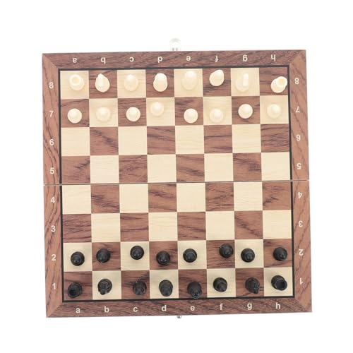 HONMEET Schachspiel Für Kinder Klappbares Schachspiel Für 3 1 Schachbrett Lernspielzeug Für Tragbar Und Ideal Für Familie Und Freunde Wooden Chess Set von HONMEET