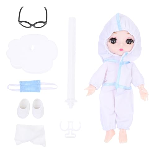 HONMEET Kleine Krankenschwester Puppe Schutzanzug für Realistische Emulationspuppe Robust und Langlebig Begleitspielzeug HONMEET Kleine Krankenschwester Puppe Schutzanzug für Realistische Emulationspuppe Robust und Langlebig Begleitspielzeug von HONMEET