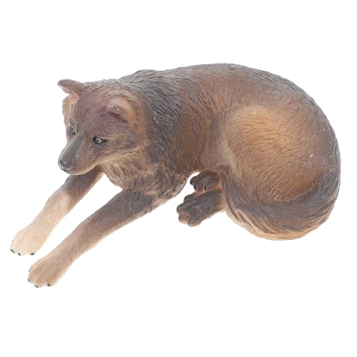 HONMEET Kleines Wolfshandwerk aus Kunststoff Realistisches Wolfsmodell für Tischdekoration und Lernspielzeug für Heimdekoration und HONMEET Kleines Wolfshandwerk aus Kunststoff Realistisches Wolfsmodell für Tischdekoration und Lernspielzeug für Heimdekoration und von HONMEET