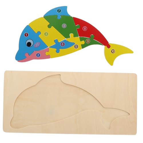 HONMEET Kognitives dreidimensionales Puzzle 3D-Tier-Puzzle-Spiele Kinderspielzeug Kinder Puzzle rätselbuch Kinder Tiere Kleinkindspielzeug Holzpuzzle für Kinder Tierform-Puzzle hölzern von HONMEET