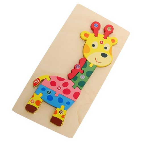 HONMEET Kognitives dreidimensionales Puzzle Puzzle-Spielzeug für Kinder Kleinkind rätsel Kinder Puzzle kinderpuzzle Kinderspielzeug Kleinkindspielzeug Lernspielzeug aus Holz 3D-Tier-Puzzle von HONMEET