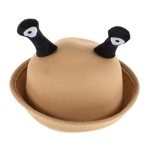 HONMEET Kreative Kleine Runde Mütze mit Schneckenaugen design Leichte Casual hut für Mädchen und Jungen Modisch Langlebig für Herbst Winteroutfits Hellbraun HONMEET Kreative Kleine Runde Mütze mit Schneckenaugen design Leichte Casual hut für Mädchen und Jungen Modisch Langlebig für Herbst Winteroutfits Hellbraun von HONMEET