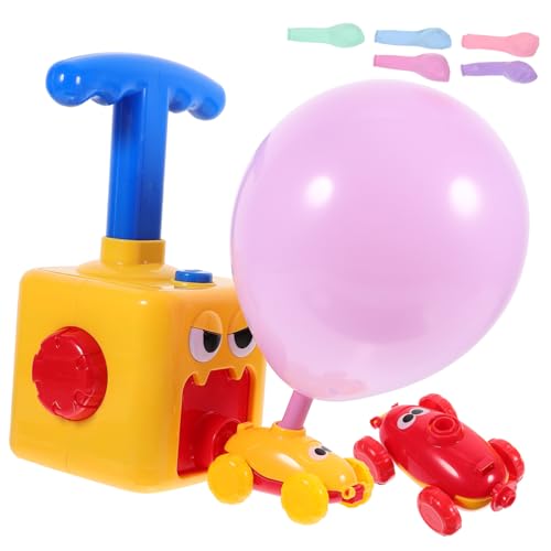 HONMEET Kreatives Lernspielzeug Für Luftdruck Ballon Auto Inertia Auto Für Jungen Und ädchen Gelbes Kinderauto Ideales Für Kleinkinder Und Vorschulkinder von HONMEET