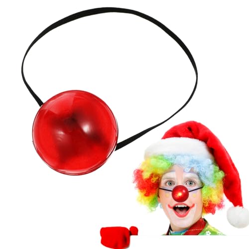 HONMEET Leuchtende Clown-nase, Blinkende Rote Zirkus-nase, Zirkus-motto-party-dekoration, Lustige Cosplay-requisite, Halloween-clown-kostüm-zubehör von HONMEET