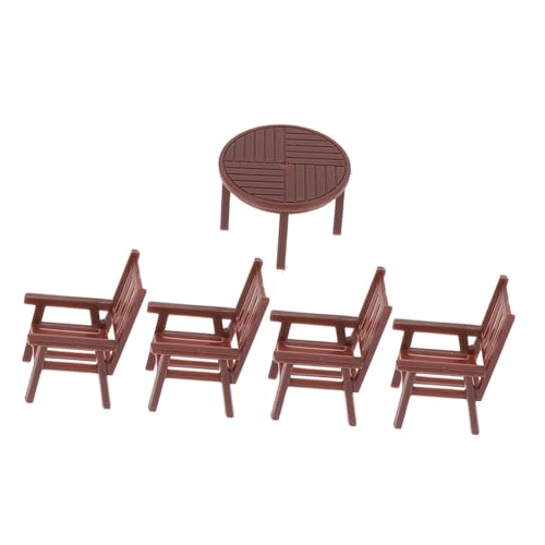 HONMEET Maßstab Miniatur Stuhl und Runder Tisch Puppenhaus Zubehör für Modellbau und Kreative Dekoration Detailreich und Vielseitig für Kleine Szenen und Präsentationen HONMEET Maßstab Miniatur Stuhl und Runder Tisch Puppenhaus Zubehör für Modellbau und Kreative Dekoration Detailreich und Vielseitig für Kleine Szenen und Präsentationen von HONMEET