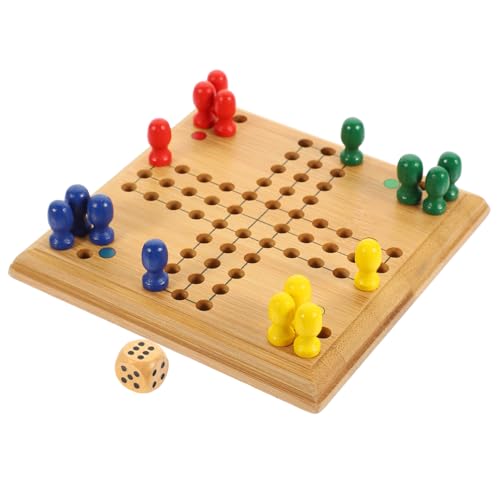 HONMEET Mini Fliegendes Schachspiel Bambus Tragbar Leichtes Schachbrett für Erwachsene Reisespiel Lernspielzeug für Unterwegs HONMEET Mini Fliegendes Schachspiel Bambus Tragbar Leichtes Schachbrett für Erwachsene Reisespiel Lernspielzeug für Unterwegs von HONMEET