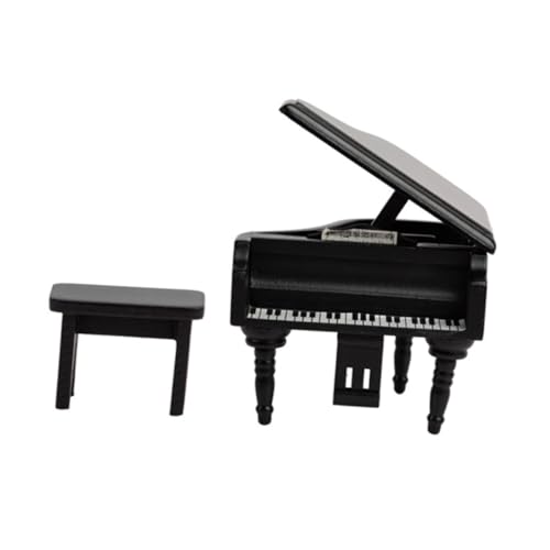 HONMEET Miniatur Holz Klavier Modell Dekoration Puppenhaus Zubehör Mini Flügel mit Feiner Verarbeitung für Schlafzimmer und Ankleidezimmer Leicht und Langlebig HONMEET Miniatur Holz Klavier Modell Dekoration Puppenhaus Zubehör Mini Flügel mit Feiner Verarbeitung für Schlafzimmer und Ankleidezimmer Leicht und Langlebig von HONMEET