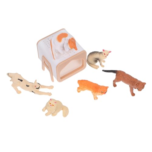 HONMEET Miniatur Katzenfiguren Realistische Kunststoff Katzen für Puppenhaus Dekoration Geburtstag Party Weihnachten Mikro Landschaft DIY Basteln für Katzenliebhaber HONMEET Miniatur Katzenfiguren Realistische Kunststoff Katzen für Puppenhaus Dekoration Geburtstag Party Weihnachten Mikro Landschaft DIY Basteln für Katzenliebhaber von HONMEET