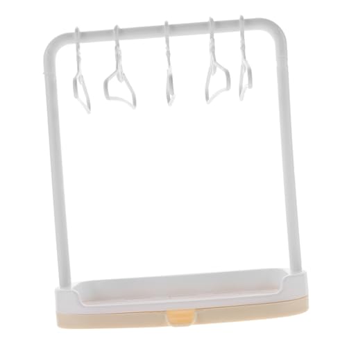 HONMEET Miniatur Puppenkleiderbügel mit Stabilem Kunststoff Kleiderständer Inklusive Kleinen Kleiderbügeln Schonend für Puppenkleidung für Reborn Puppen und Puppenzubehör Aufbewahrung und HONMEET Miniatur Puppenkleiderbügel mit Stabilem Kunststoff Kleiderständer Inklusive Kleinen Kleiderbügeln Schonend für Puppenkleidung für Reborn Puppen und Puppenzubehör Aufbewahrung und von HONMEET