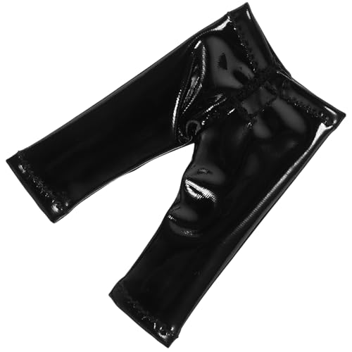 HONMEET Ob11 Puppen Ersatzhose Schwarze Lederhose Für Puppen Puppenbekleidung Doll Dressing Zubehör Puppen Hosen Hosen Für Puppenhaus von HONMEET