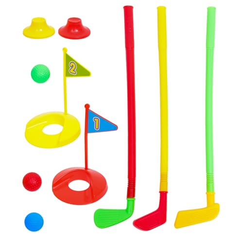 HONMEET Golf Kinder Set Minigolf Kinder Golfset Für 10 Teiliges Lernspielzeug Set Mit Golfclubs Bällen Und Zubehör Ideal Für Outdoor Minigolf Und Sportaktivitäten Für Kleinkinder Und Vorschulkinder von HONMEET