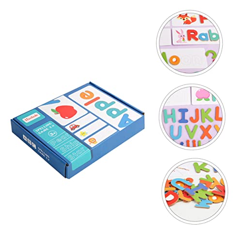 HONMEET Passende Rätsel -Flash-Karten Wortbuchstabierspielzeug dartscheibe Kinder mitgebsel Kinder Toy Spielzeug für Kleinkinder Kinderspielzeug Alphabet-Puzzle-Spielzeug Lernspielzeug von HONMEET