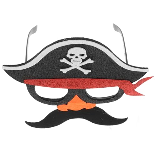 HONMEET Piratenkapitän Sonnenbrille Mit Bart Und Nasen Für Karneval Fasching Und Mottopartys Lustige Piratenmaske Für Erwachsene Und Ideales Kostümzubehör Für Unvergessliche von HONMEET