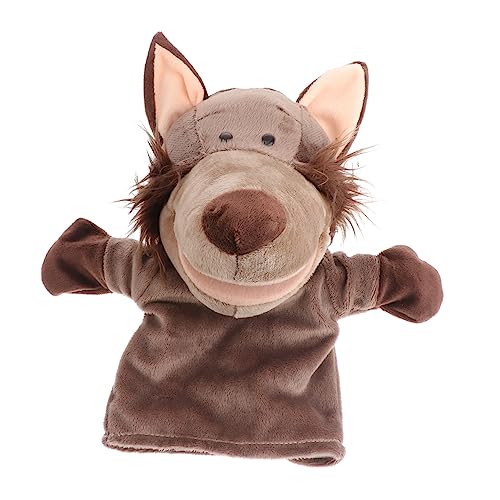 HONMEET Plüsch Tierfüllte Spielzeug Wolf Hand Puppe Spielzeug Kinder Hand Puppenspielzeug Spielzeug von HONMEET