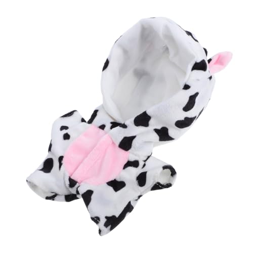 HONMEET Puppenkleidung Kuscheliger Plüsch Overall im Niedlichen Kuh Design Wiederverwendbare Puppen Schlafanzug Cartoon Outfit für Kleine Puppen HONMEET Puppenkleidung Kuscheliger Plüsch Overall im Niedlichen Kuh Design Wiederverwendbare Puppen Schlafanzug Cartoon Outfit für Kleine Puppen von HONMEET