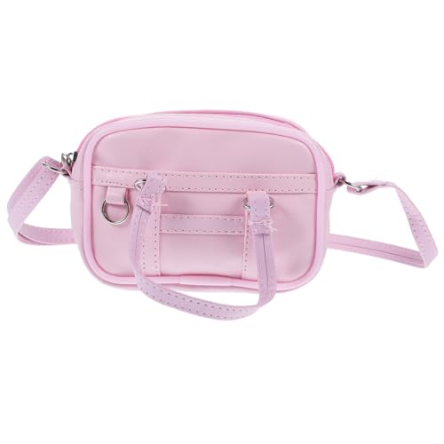 HONMEET Puppenrucksack Spielzeug Mini-hauspuppen-umhängetasche Mini-puppentaschen-Ornamente Mini- -dekore Mini-puppentaschenmodell Puppenhauszubehör Puppengeldbeutel Rosa von HONMEET