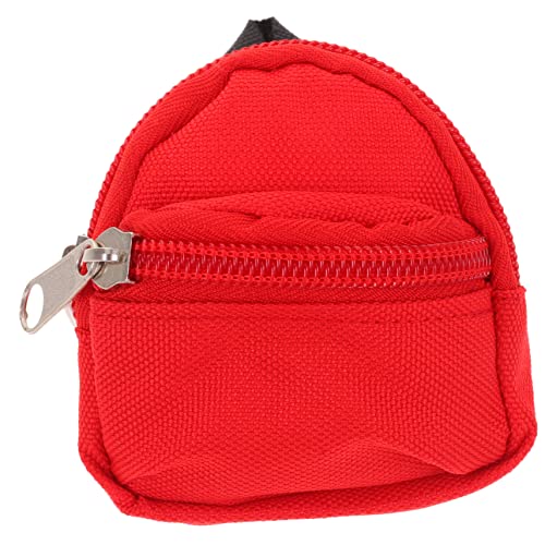 HONMEET Puppenrucksack Spielzeug für Kinder kinderspielzeug spielzeuge für Kinder Schultasche für Mini reiserucksack dekorative Puppenschultasche Kostümschmuck Polyester rot von HONMEET